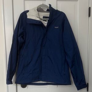 Patagonia Men's Dark Blue Waterproof Rain Jacket